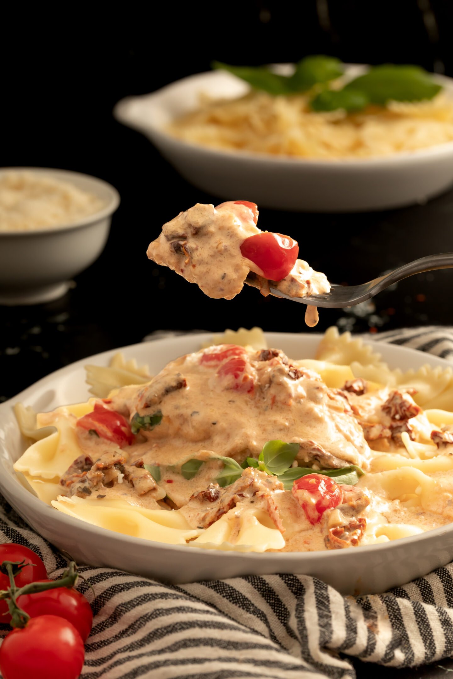 easy Marry Me Chicken recipe with creamy Parmesan sauce and sun-dried tomatoes 