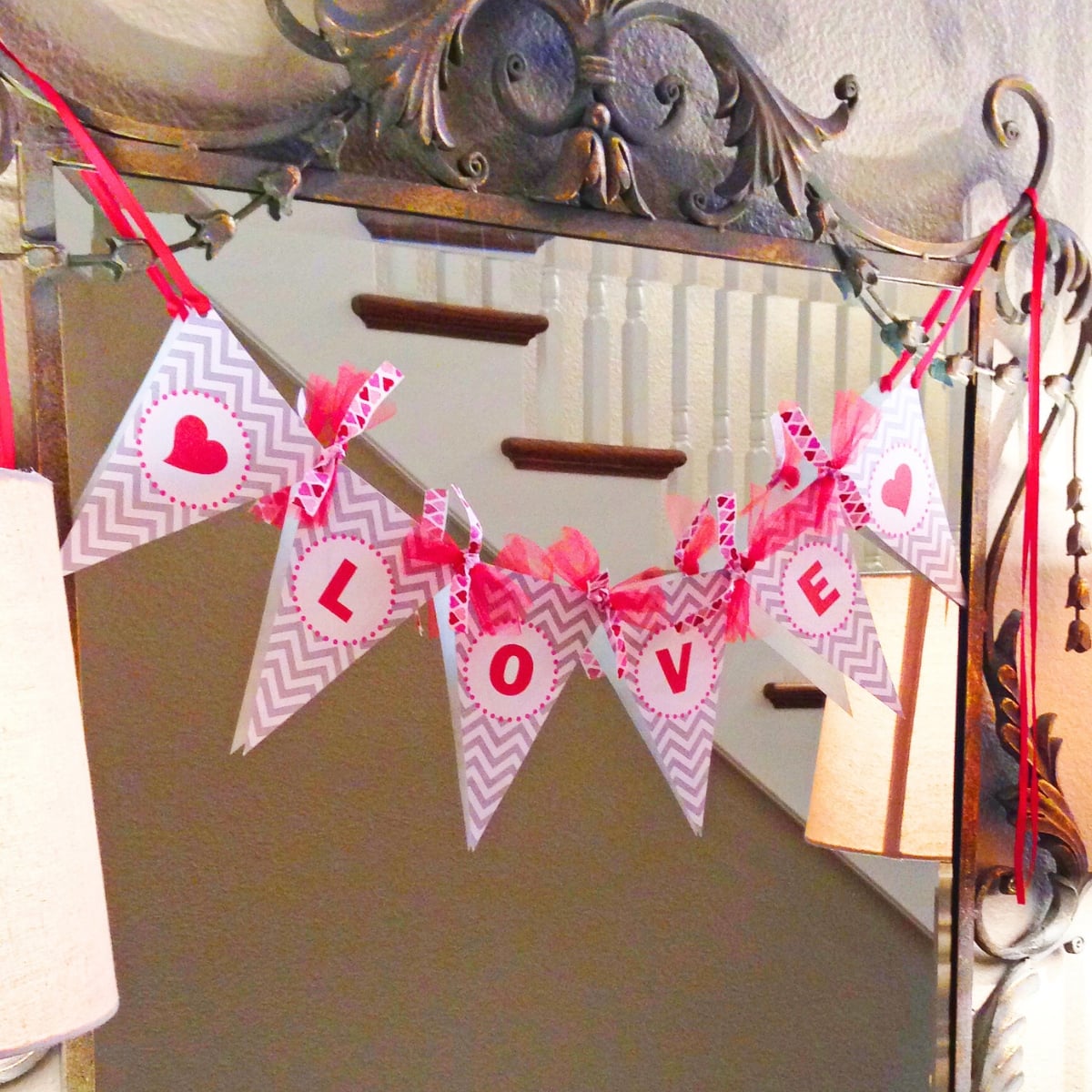 DIY Valentine's Love Banner + FREE Printable