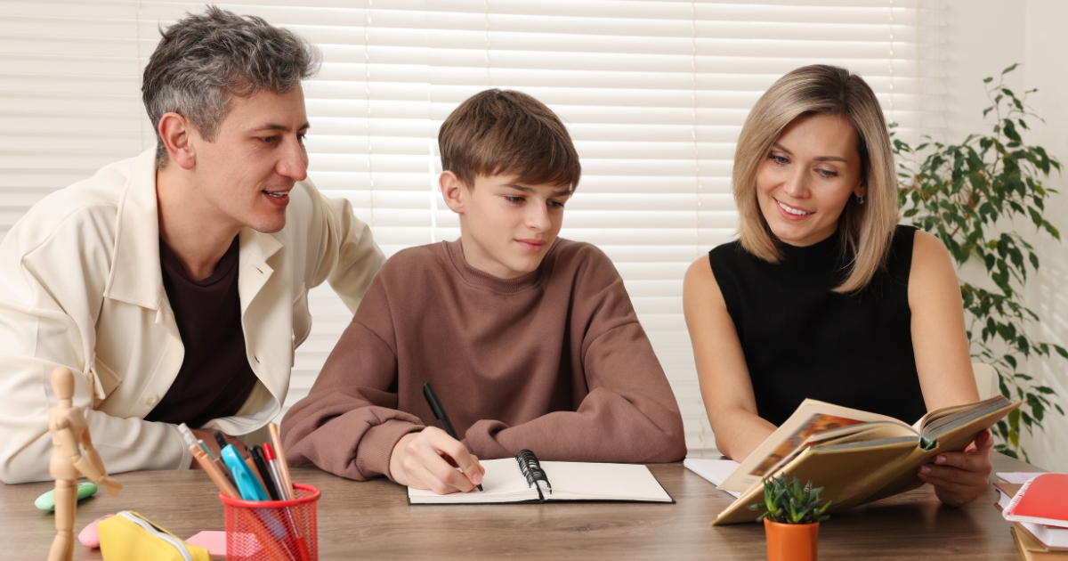 financial literacy for kids learning budgeting with parent at home