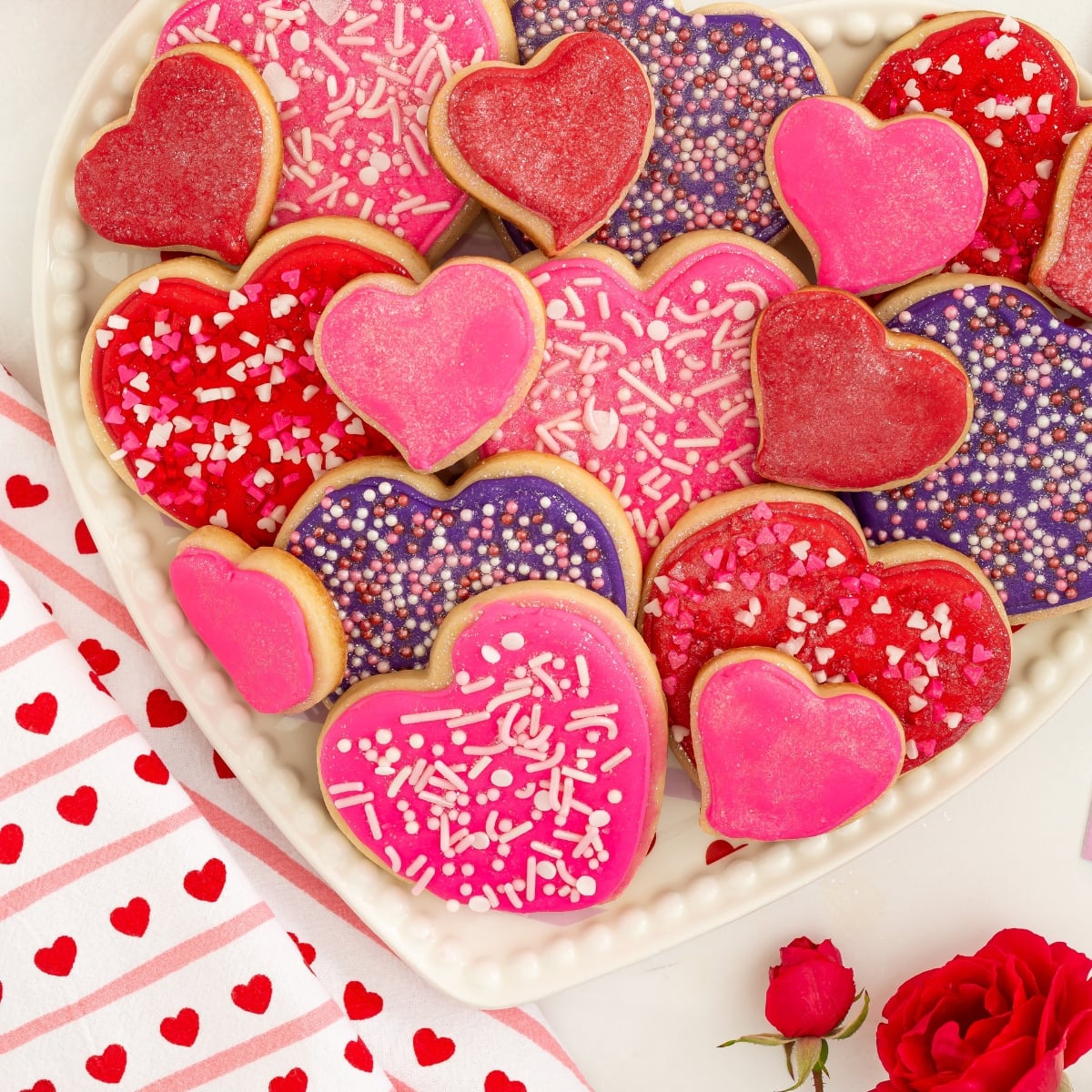 Valentine Sugar Cut-Out Cookies | No-Chill Sugar Cookie Recipe