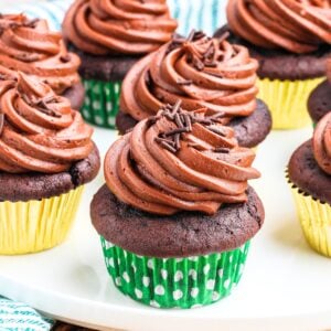 Chocolate Cake Cupcakes with Chocolate Buttercream